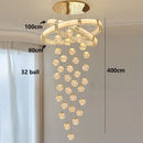 Axyaa LED Pendant Staircase Chandeliers for Modern Living Room Lighting