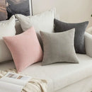 Axyaa Corduroy Pillowcases 45x45 Soft Decorative Cushion Covers for Home Decor