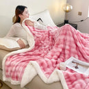 Axyaa 450g Full Matting Milk Fleece Double Layer Blanket