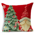 Axyaa Linen Christmas Cushion Cover 45x45cm Home Office Living Room Merry Christmas Gifts
