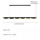 Axyaa LED Pendant Lamp: Adjustable Art Chandelier for Home Decor Lighting