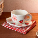 Axyaa Ceramic Coffee Cup and Saucer Set for Afternoon Tea and Desserts