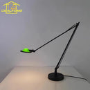 Axyaa Industrial Black/Chrome Adjustable Desk LED Light for Bedroom, Studio, and Bar