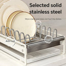 Axyaa Bowl & Plate Storage Rack: Drawer-Type Dish Rack & Draining Box