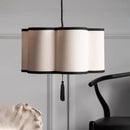 Axyaa French Retro Fabric Pendant Light for Romantic Bedroom Decor