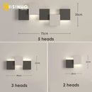 Axyaa LED Geometric Wall Sconce - Modern Lighting Fixture for Living Room & Bedroom