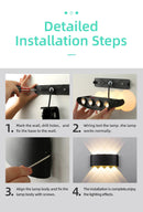 Axyaa LED Wall Light Fixture for Indoor and Outdoor Home Decor