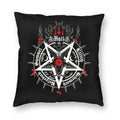 Axyaa Hail Satan Pattern Sofa Cushion Cover Pillowcase Home Decoration Party Car Bedding