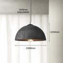 Axyaa Wabi Sabi Rock Grey Black Pendant Light for Home Decor
