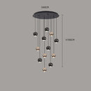 AXYAA LED Pendant Light Chandeliers for Living Room Staircase Modern Home Decor Indoor Lighting