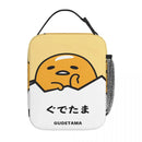 Axyaa Gudetama Cartoon Eggs Insulated Lunch Bag Eco-Friendly Thermal Cooler