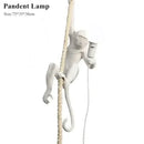 Axyaa Retro Monkey Chandelier LED Table Lamp for Restaurant Coffee Shop