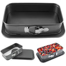 Axyaa Non-Stick Rectangular Cake Pan with Removable Bottom for Cheesecakes & Desserts