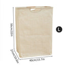 Axyaa Waterproof Laundry Basket Cotton Linen Organizer Foldable Hamper