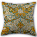 Axyaa Peach Leather Velvet Pillow Case Set - William Morris Design