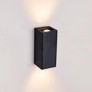 Axyaa Black Travertine LED Wall Sconce Reading Lamp