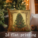 Axyaa Christmas Printed Pillow Covers for Sofa, Bedroom, and Car