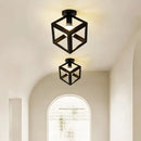 Axyaa Black Metal LED Ceiling Light for Corridor Study Room Nordic Aisle Lighting