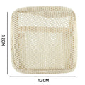 Axyaa Square Mesh Cosmetic Bag Zipper Storage Coin Purse Makeup Organizer
