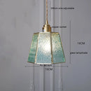 Axyaa Glass LED Pendant Lights: American Vintage Style for Dinning, Living Room & Bedroom
