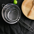 Axyaa Stainless Steel Flour Sieve Colander with Long Handle