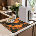 Axyaa Halloween Bat Kitchen Dish Mat Axyaa Halloween Bat Kitchen Dish Mat