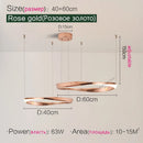 Axyaa Nordic Pendant Chandelier Ring Lamp for Modern Dining Room and Bedroom