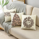 Axyaa Christmas Linen Cushion Cover 45X45CM