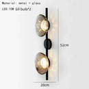Axyaa Nordic Glass Metal Wall Lamp for Home and Hotel Decor