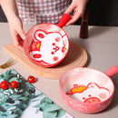 Axyaa Cartoon Handle Ceramic Baking Bowl - 580ml