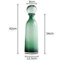 Axyaa Glass Ball Cap Vase: Modern Home Decor Desk Floral Hydroponics Arrangement