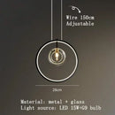 Axyaa Glass Ball Bubble Pendant Lamp: Modern, Personalized Art for Living or Dining Room