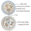Axyaa 30W LED Ceiling Fan Light, Modern Multi-function Lamp for Bedroom, Balcony & Kitchen