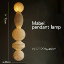 Axyaa Noguchi Pendant Light Vintage Wabi-sabi Chandelier for Living Room Bedroom