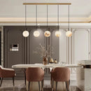 Axyaa Marble Pendant Light: Nordic Modern Luxury for Kitchen, Living Room, Bedroom, LED Coffee Shop