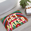 Axyaa Get Naked Tufted Bathroom Mat - Colorful Shower Rug