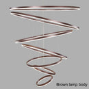 Axyaa Aluminum Ring Pendant Chandeliers for Living Room and Restaurant Lighting