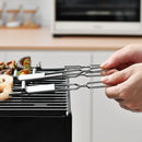 Axyaa Stainless Steel Telescopic BBQ Skewers - Portable and Reusable BBQ Fork