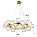 Axyaa Glass LED Pendant Chandelier Light for Living Room and Dining Room