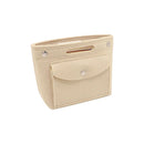 Axyaa Solid Color Felt Organizer: Multi-functional Wallet Insert for Bag & Cosmetic Storage