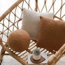 Axyaa Teddy Boucle Throw Pillow Case 45*45 - Decorative Cojines for Living Room