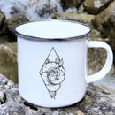 Axyaa Coconut Tree Enamel Camping Mug - Creative Drinkware for Outdoor Adventures