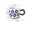 Axyaa Hand-painted Ceramic Mug 400ML Large Capacity Drinking Cup