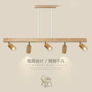 Axyaa Wooden Pendant Light: Adjustable LED Spotlight for Restaurant, Living Room, Bedroom