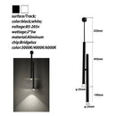 Axyaa Black Aluminum LED Pendant Light for Modern Nordic Style Living Spaces