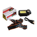 Axya High Lumen COB+LED Rechargeable Headlamp Waterproof Headlight
