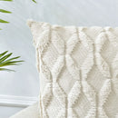 Axyaa Beige Decorative Cushion Cover Set for Home Living Room and Chair