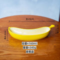 Axyaa Ceramic Banana Plates: Creative Tableware for Home Snacks and Sushi