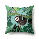 Axyaa Green Leaf Pillowcases for Sofa, Car & Living Room Decor