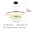 Axyaa Luxury LED Resin Pendant Light for Dining Room, Living Room, Bedroom